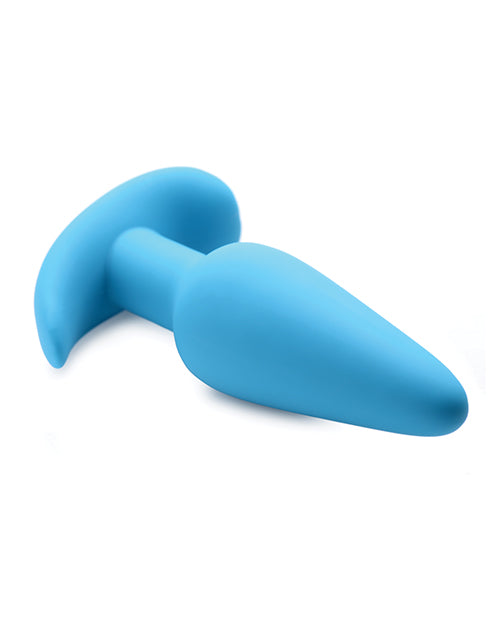 Bang! 21x Vibrating Silicone Butt Plug W-remote - Blue - LUST Depot