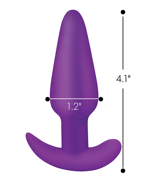 Bang! 21x Vibrating Silicone Butt Plug W-remote - Purple - LUST Depot