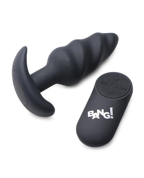 Bang! Vibrating Butt Plug W-remote Control - Black - LUST Depot