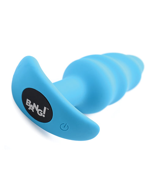 Bang! Vibrating Butt Plug W-remote Control - Blue - LUST Depot