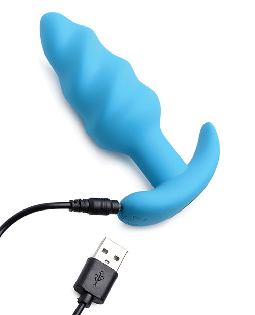 Bang! Vibrating Butt Plug W-remote Control - Blue - LUST Depot