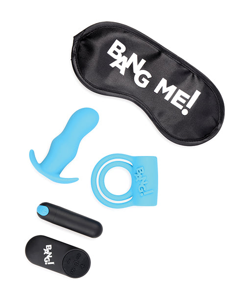 Bang! Duo Blast Remote Control Cock Ring & Butt Plug Vibe Kit - Blue - LUST Depot