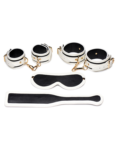 Master Series Kink In The Dark Glowing Cuffs & Blindfold & Paddle Set - LUST Depot