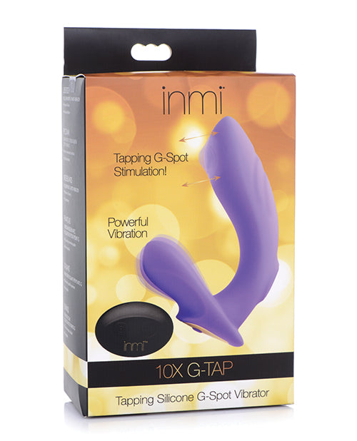 No Eta Inmi 10x G-tap Tapping Silicone G Spot Vibrator - Purple - LUST Depot