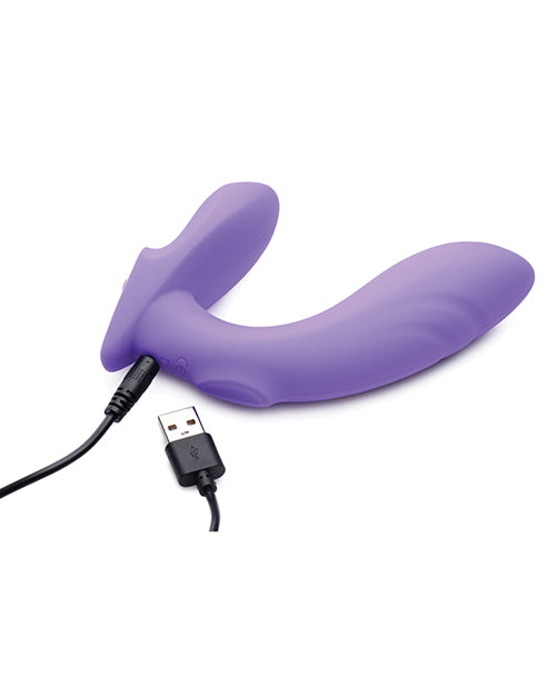 No Eta Inmi 10x G-tap Tapping Silicone G Spot Vibrator - Purple - LUST Depot