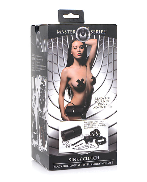 Master Series Kinky Clutch Black Bondage Set W-carrying Case - LUST Depot