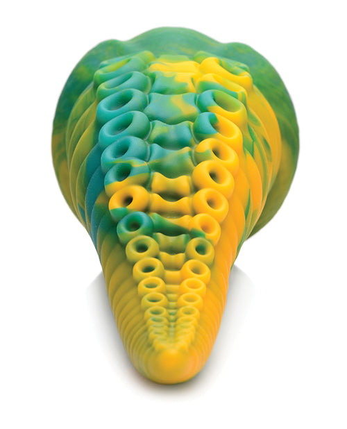 No Eta Creature Cocks Monstropus Tentacled Monster Silicone Dildo - Green-yellow - LUST Depot