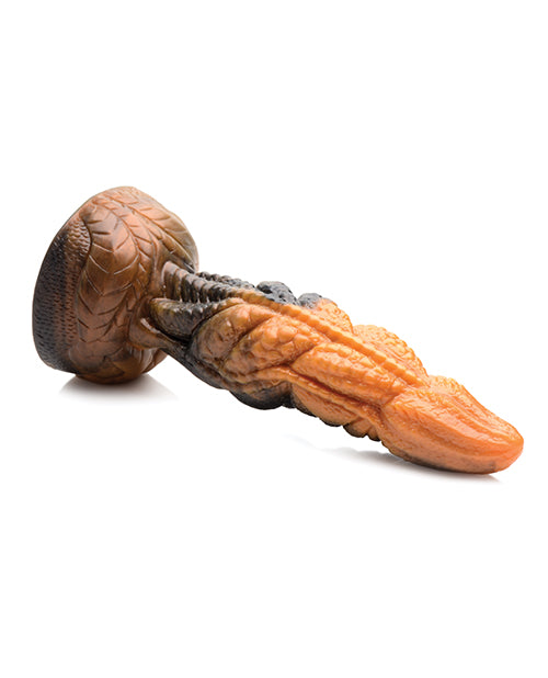 No Eta Creature Cocks Ravager Rippled Tentacle Silicone Dildo  - Orange-black - LUST Depot