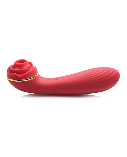 Inmi Bloomgasm Passion Petals 10x Silicone Suction Rose Vibrator - Red - LUST Depot