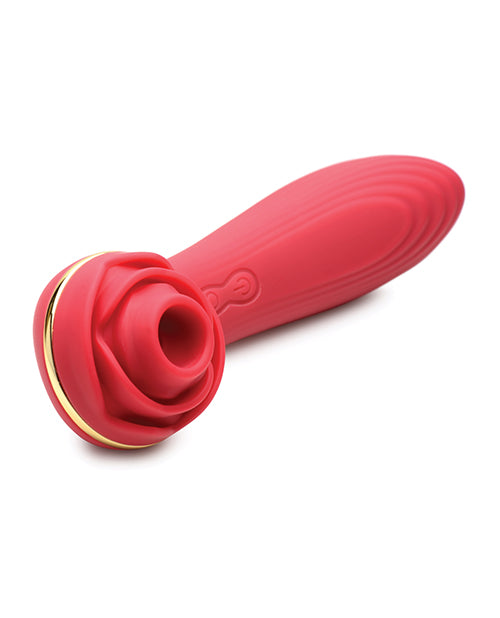 Inmi Bloomgasm Passion Petals 10x Silicone Suction Rose Vibrator - Red - LUST Depot