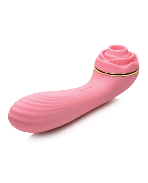 Inmi Bloomgasm Passion Petals 10x Silicone Suction Rose Vibrator - Pink - LUST Depot