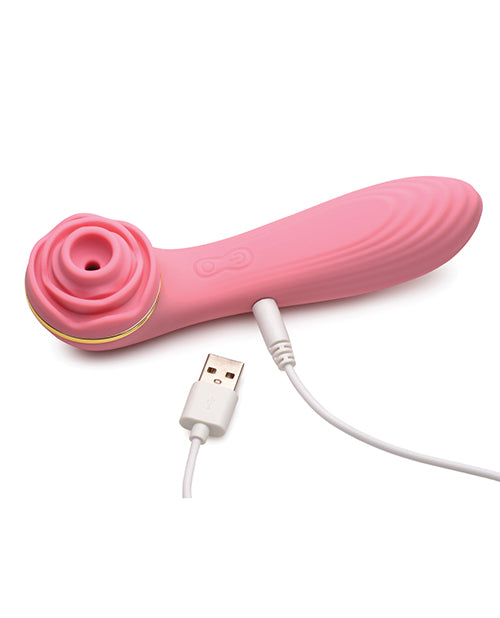 Inmi Bloomgasm Passion Petals 10x Silicone Suction Rose Vibrator - Pink - LUST Depot