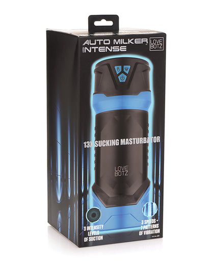 Lovebotz Auto Milker Intense 13x Sucking Masturbator - Black - LUST Depot