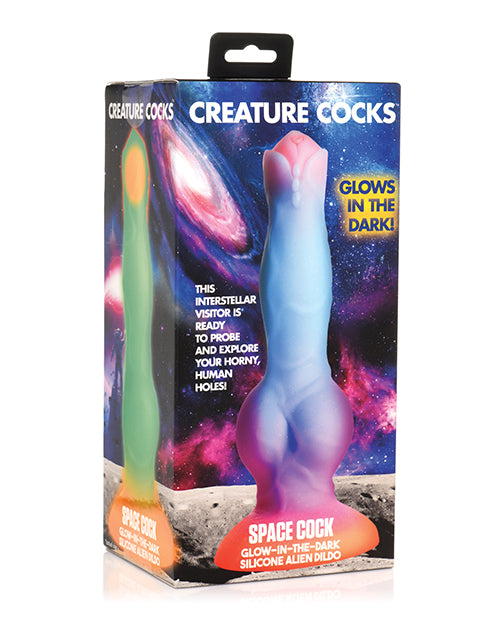 Creature Cocks Space Cock Silicone Alien Dildo - Glow In The Dark - LUST Depot