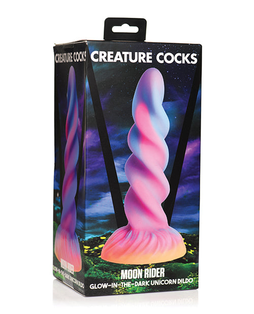 Creature Cocks Moon Rider Unicorn Dildo - Glow In The Dark - LUST Depot