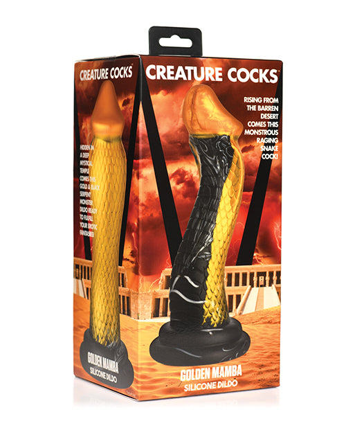 Creature Cocks Golden Snake Silicone Dildo - LUST Depot