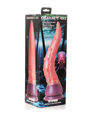 Creature Cocks Octoprobe Tentacle Silicone Dildo - Pink/Purple