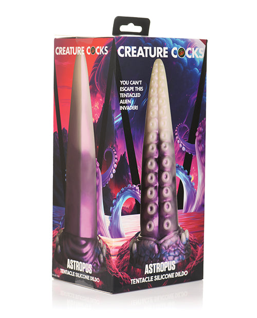 Creature Cocks Astropus Tentacle Silicone Dildo - Purple/White - LUST Depot