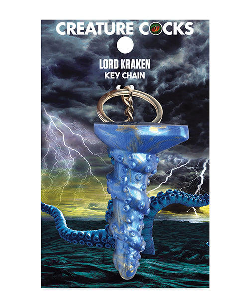 Creature Cocks Lord Kraken Silicone Key Chain - Blue - LUST Depot