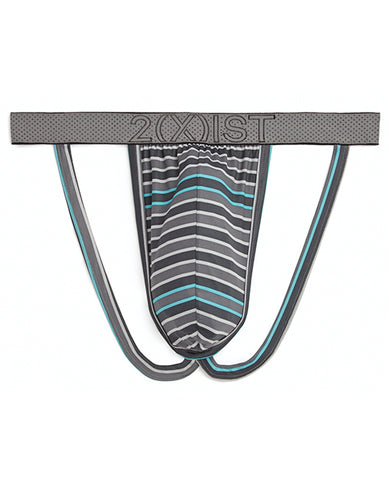 2xist Speed Dri Jock Strap Lead Stripe Md