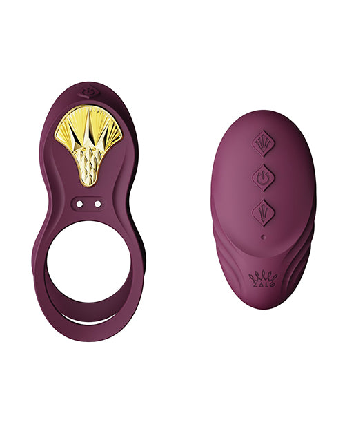 Zalo Bayek Vibrating Couples Ring W-remote - Velvet Purple - LUST Depot