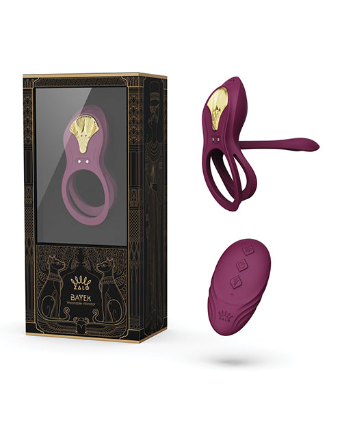 Zalo Bayek Vibrating Couples Ring W-remote - Velvet Purple - LUST Depot