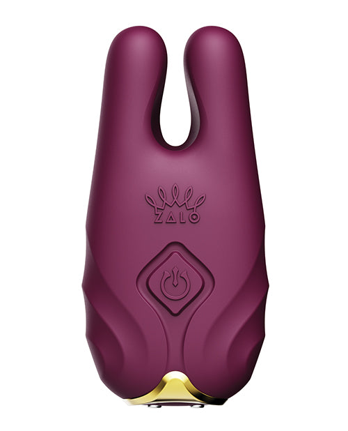 Zalo Nave Vibrating Nipple Clamps - Velvet Purple - LUST Depot