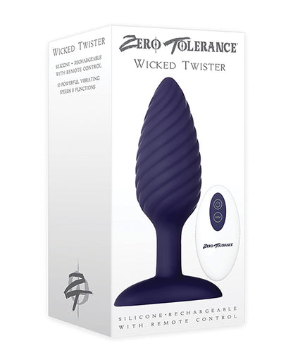 Zero Tolerance Wicked Twister Anal Rechargeable - Purple - LUST Depot