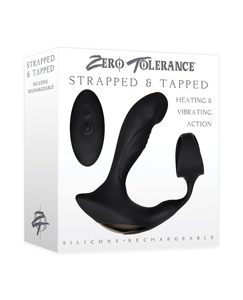 Zero Tolerance Strapped & Tapped Rechargeable Prostate Vibrator - Black - LUST Depot