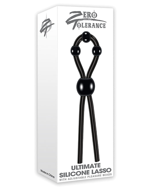 Zero Tolerance Ultimate Lasso Cock Ring - Black - LUST Depot