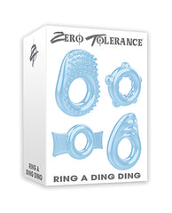 Zero Tolerance Ring A Ding Ding Cock Ring - Blue