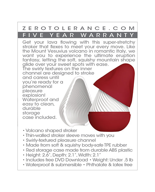 Zero Tolerance Vesuvias Stroker - White - LUST Depot