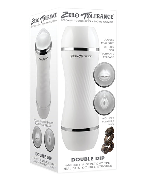 Zero Tolerance Double Dip Stroker - White - LUST Depot