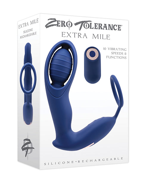 Zero Tolerance Extra Mile C Ring Vibrator - Blue - LUST Depot