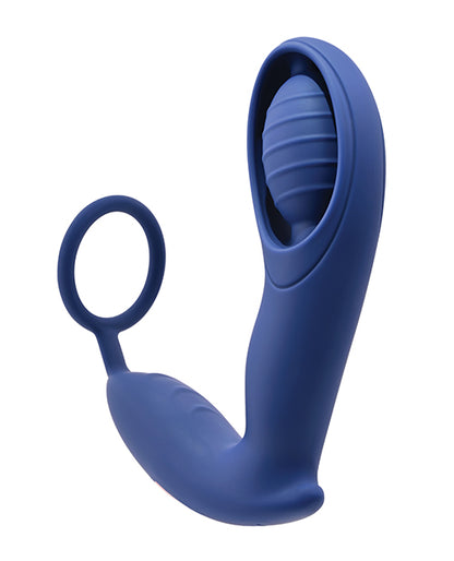 Zero Tolerance Extra Mile C Ring Vibrator - Blue - LUST Depot