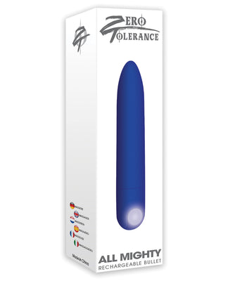 Zero Tolerance All Mighty Rechargeable Bullet - Blue