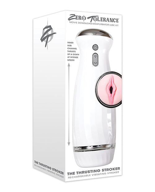 Zero Tolerance The Thrusting Stroker Rechargeable - White - LUST Depot