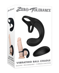 Zero Tolerance Vibrating Ball Cradle W-remote - Black