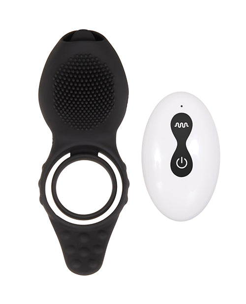 Zero Tolerance Mr. Flicker Vibrating Cock Ring - Black - LUST Depot