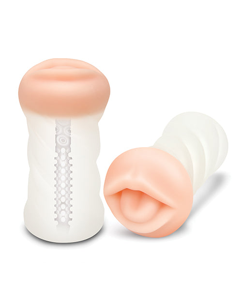 Zolo Realistic Deep Throat Dual Density Transparent Stroker - LUST Depot