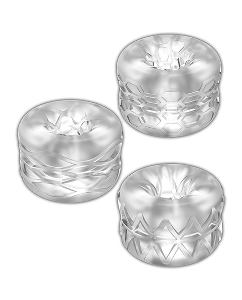 Zolo Bumperz Squeezable Stroker Set - Clear - LUST Depot