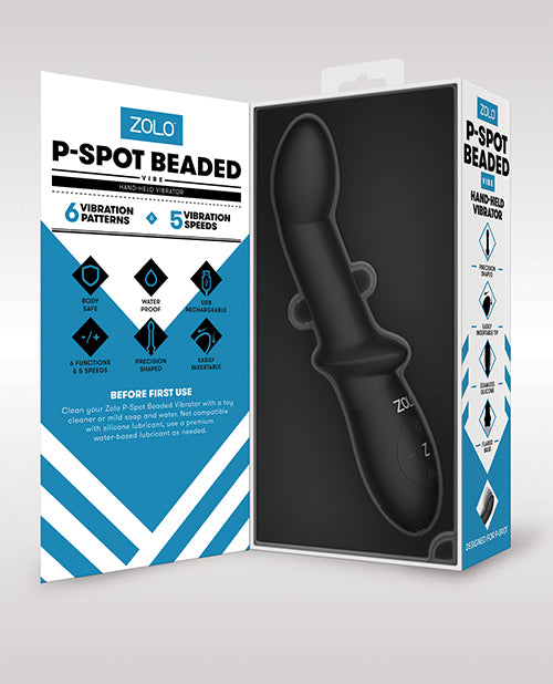 Zolo P Spot Beaded Vibe - Black - LUST Depot